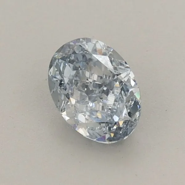 0.64ct OVAL Fancy Blue VS1 Coloured Lab diamond