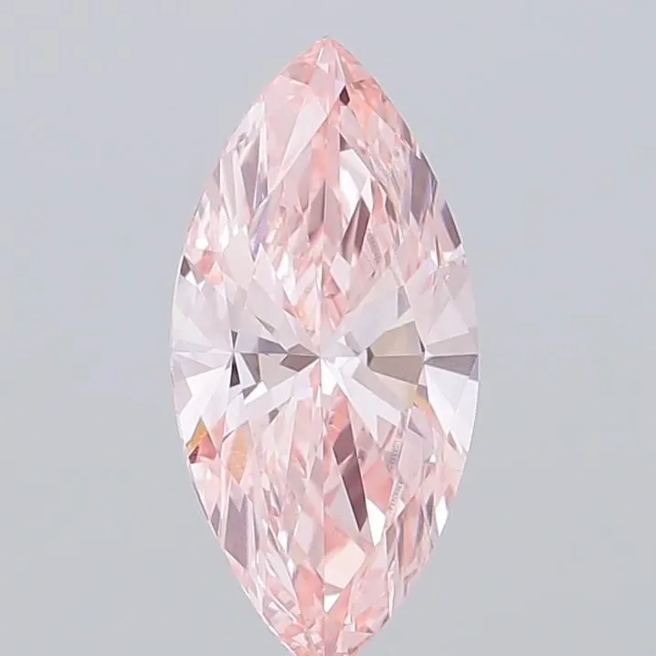 1.51ct MARQUISE Fancy Vivid Pink VVS2 Coloured Lab diamond
