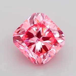 1.1ct CUSHION Fancy Vivid Pink VVS2 Coloured Lab diamond