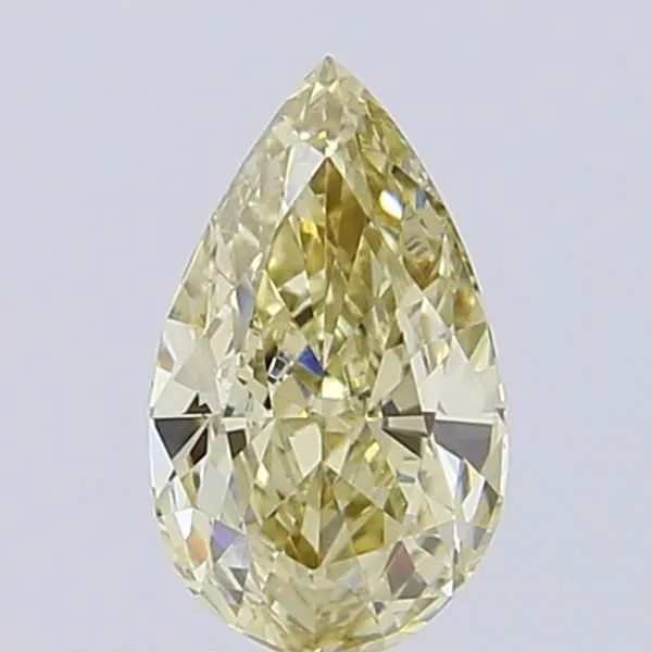 0.51ct PEAR Fancy Light Gray Yellow VS1 Coloured Lab diamond
