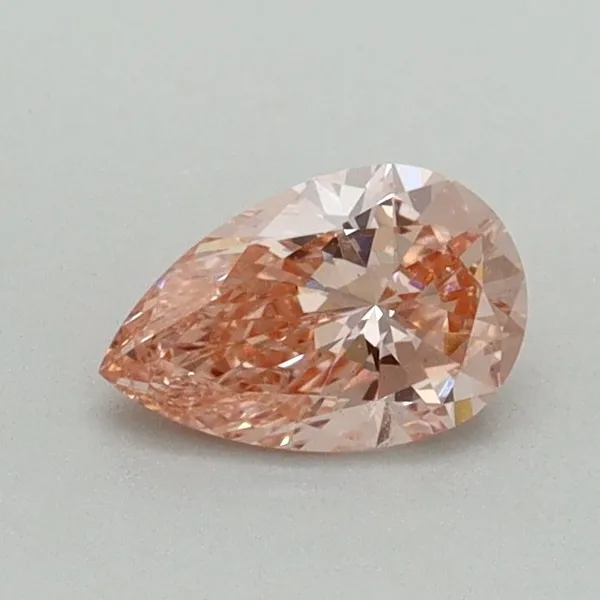 0.5ct PEAR Fancy Intense Pink VS2 Coloured Lab diamond