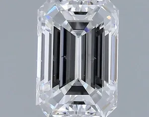 0.4ct EMERALD F SI1 Natural diamond