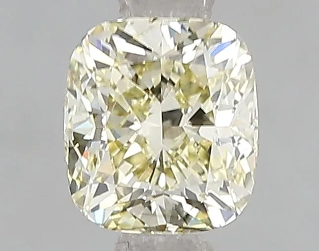 1.02ct CUSHION Fancy Light Yellow VS2 Coloured Lab diamond