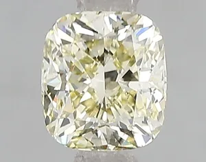 1.02ct CUSHION Fancy Light Yellow VS2 Coloured Lab diamond