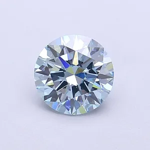 1.08ct ROUND Fancy Vivid Blue VS1 Coloured Lab diamond