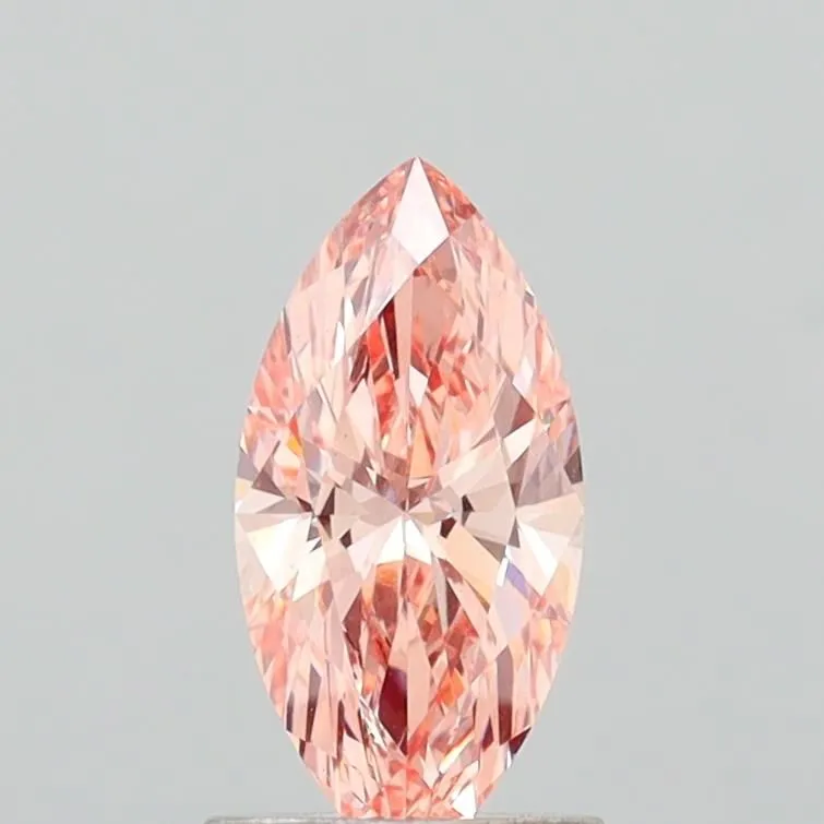 1.06ct MARQUISE Fancy Intense Brownish Pink VS1 Coloured Lab diamond