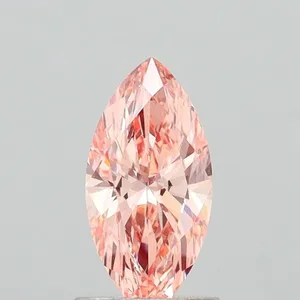 1.06ct MARQUISE Fancy Intense Brownish Pink VS1 Coloured Lab diamond