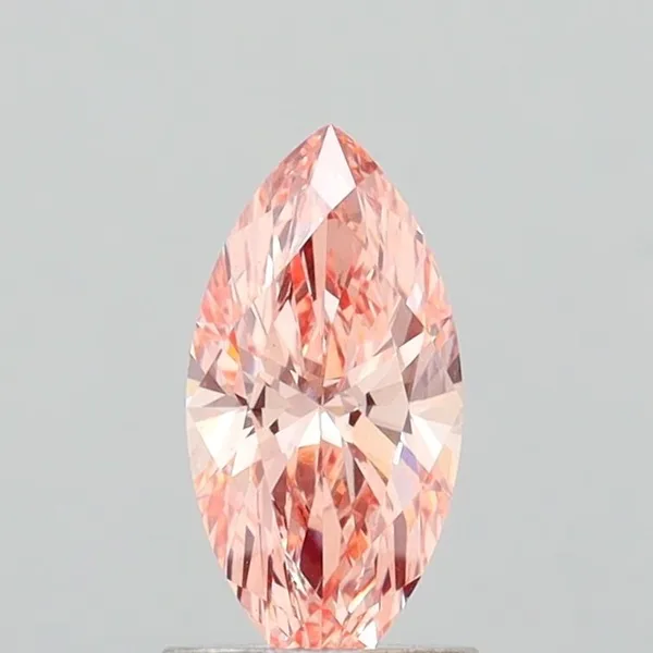 1.06ct MARQUISE Fancy Intense Brownish Pink VS1 Coloured Lab diamond