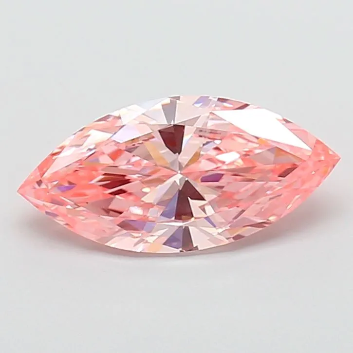3.00ct MARQUISE Fancy Vivid Pink VS1 Coloured Lab diamond