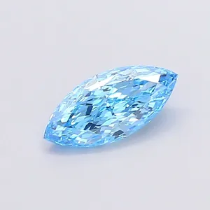 1.08ct MARQUISE Fancy Vivid Blue VVS2 Coloured Lab diamond