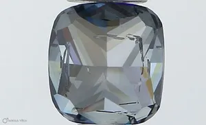 0.52ct CUSHION Fancy Deep Blue I1 Coloured Lab diamond