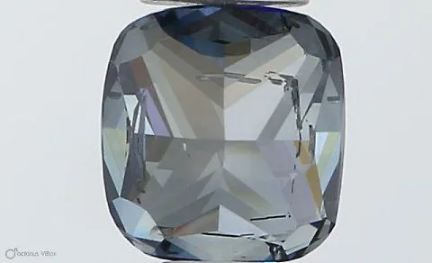 0.52ct CUSHION Fancy Deep Blue I1 Coloured Lab diamond
