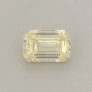 0.34ct EMERALD Fancy Light Yellow VS2 Coloured Lab diamond