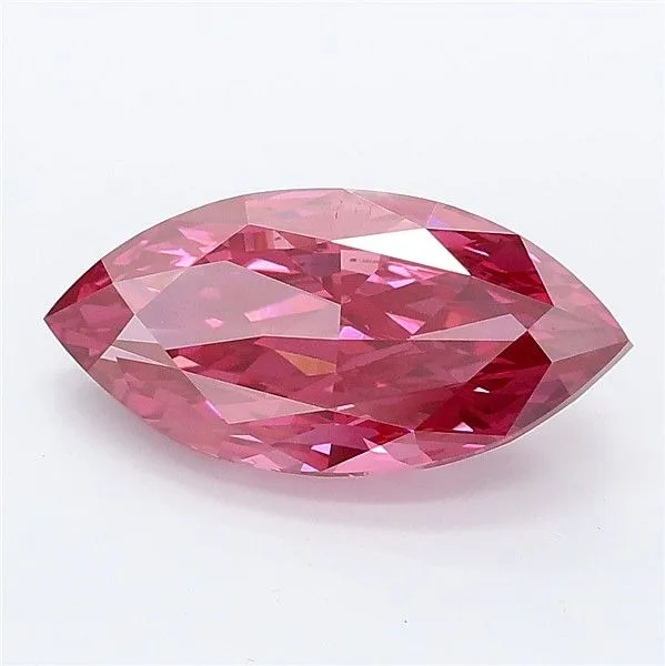 2.81ct MARQUISE Fancy Vivid Pink VS1 Coloured Lab diamond