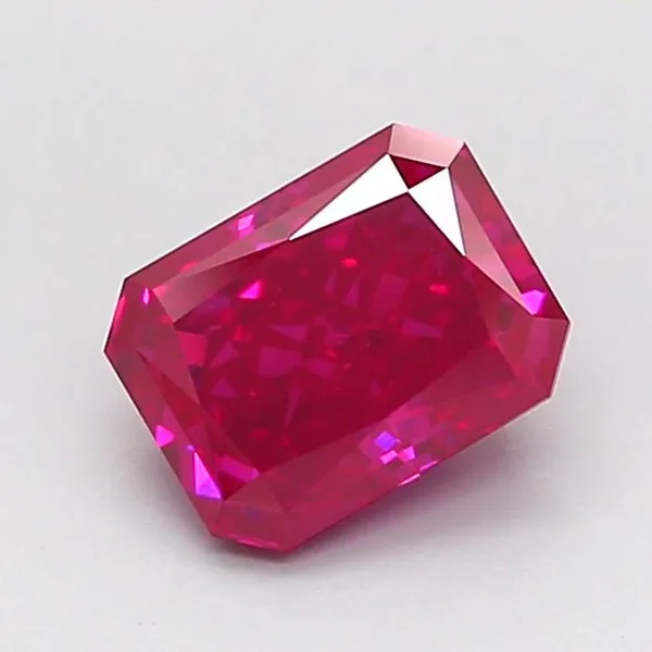 1.06ct RADIANT Fancy Vivid Pink VS2 Coloured Lab diamond
