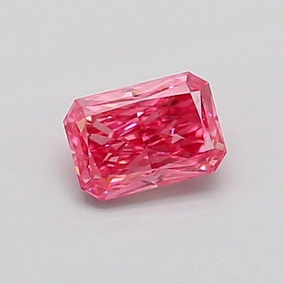 0.36ct RADIANT Fancy Vivid Pink VS1 Coloured Lab diamond