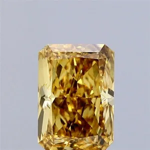1.11ct RADIANT Fancy Intense Yellow VS2 Coloured Lab diamond