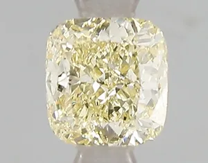 1ct CUSHION Fancy Yellow SI1 Coloured Lab diamond