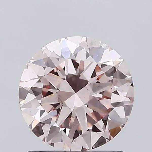 1.04ct ROUND Fancy Pink VS2 Coloured Lab diamond