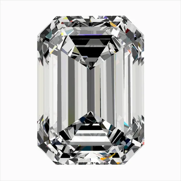0.42ct EMERALD F VS1 Natural diamond