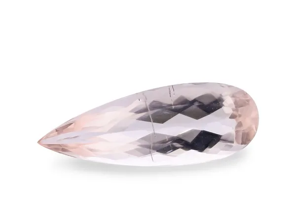 6.19ct Pink Morganite, Pear Shape cut gemstone