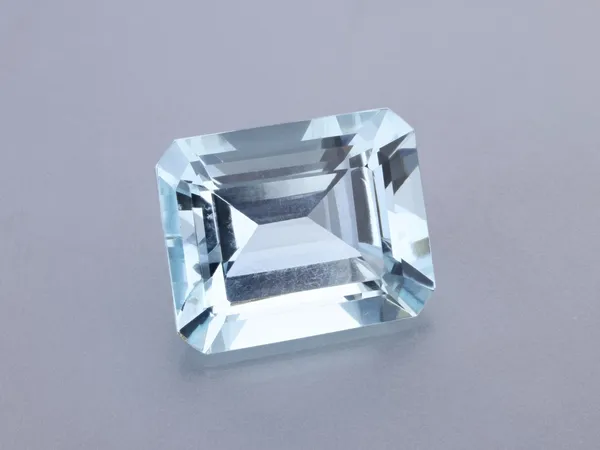 5.63ct Blue Aquamarine, Emerald Cut gemstone