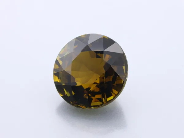 2.7ct Orange Tourmaline, Round cut gemstone