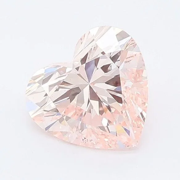 1ct HEART Fancy Intense Pink VS2 Coloured Lab diamond