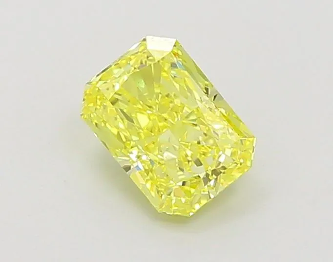1.01ct RADIANT Fancy Vivid Yellow VS1 Coloured Lab diamond