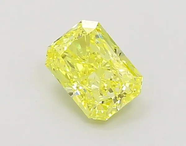 1.01ct RADIANT Fancy Vivid Yellow VS1 Coloured Lab diamond