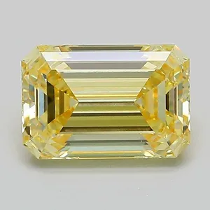 0.9ct OVAL Fancy Vivid Yellow VVS2 Coloured Lab diamond