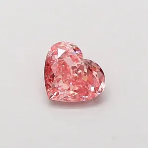 1ct HEART Fancy Vivid Pink VS1 Coloured Lab diamond