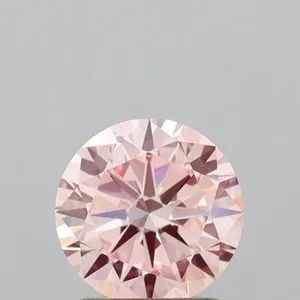 1.09ct ROUND Fancy Intense Pink VVS2 Coloured Lab diamond