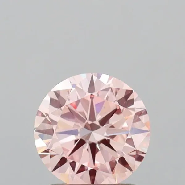 1.09ct ROUND Fancy Intense Pink VVS2 Coloured Lab diamond