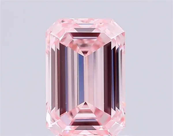 1.07ct EMERALD Fancy Pink VVS2 Coloured Lab diamond