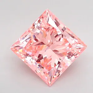 2ct PRINCESS Fancy Vivid Pink VS1 Coloured Lab diamond