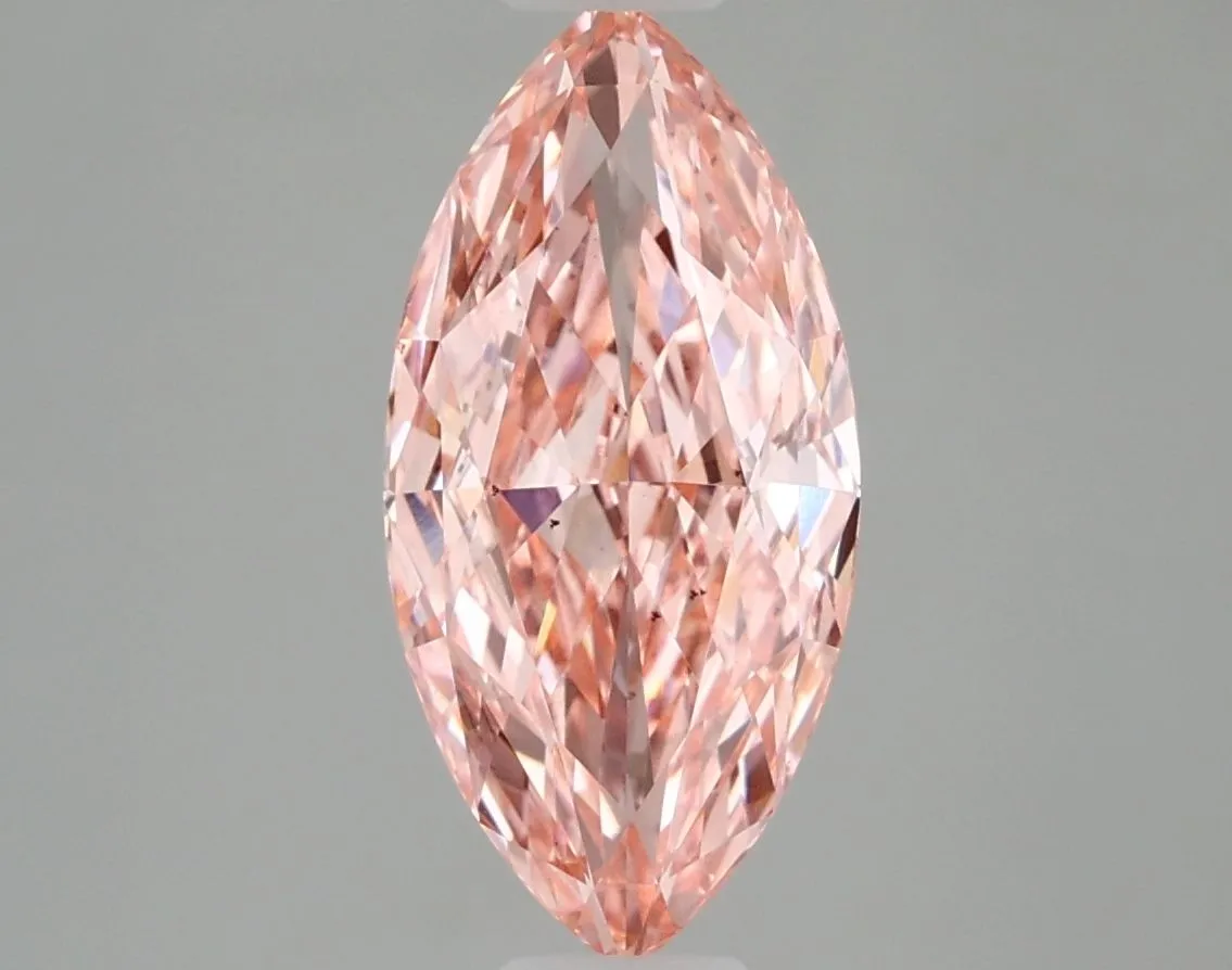 2.39ct MARQUISE Fancy Vivid Pink VS2 Coloured Lab diamond