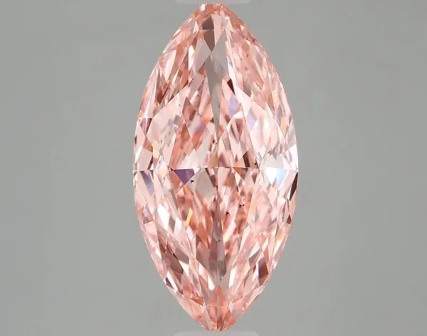 2.39ct MARQUISE Fancy Vivid Pink VS2 Coloured Lab diamond