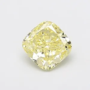 0.89ct CUSHION Fancy Yellow VS1 Coloured Lab diamond