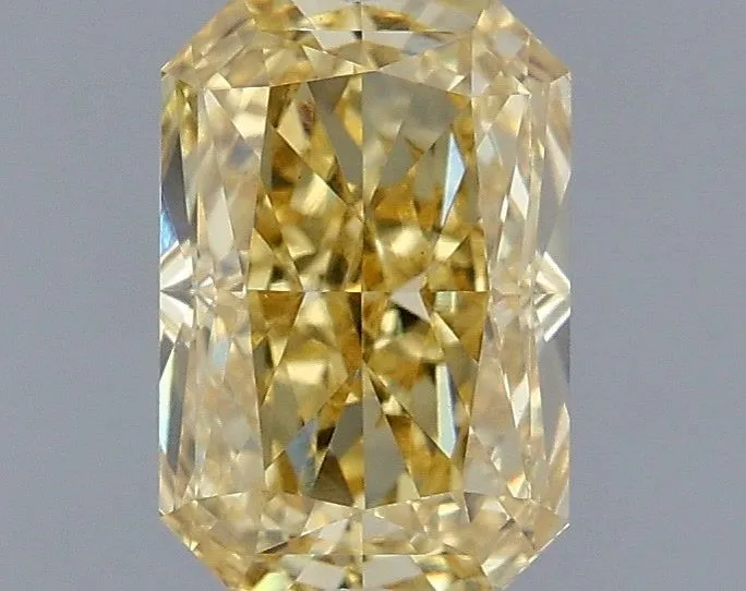 1.01ct RADIANT Fancy Intense Yellow VVS2 Coloured Lab diamond