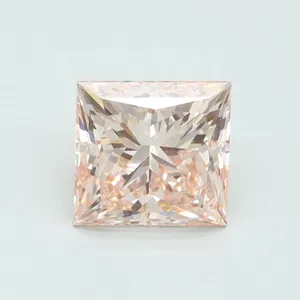 1.52ct PRINCESS Fancy Intense Pink VS2 Coloured Lab diamond