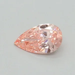 0.31ct PEAR Fancy Vivid Pink VVS2 Coloured Lab diamond