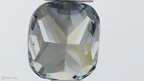 0.5ct CUSHION Fancy Vivid Blue SI1 Coloured Lab diamond