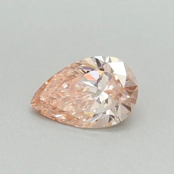 0.3ct PEAR Fancy Intense Pink VS2 Coloured Lab diamond