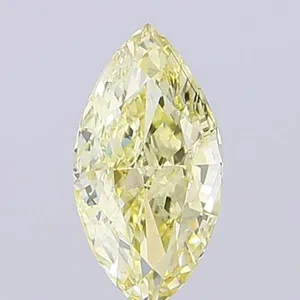 0.98ct MARQUISE Fancy Light Yellow VS2 Coloured Lab diamond