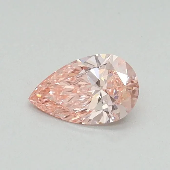 0.32ct PEAR Fancy Vivid Pink VVS2 Coloured Lab diamond