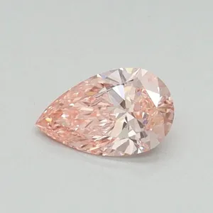 0.32ct PEAR Fancy Vivid Pink VVS2 Coloured Lab diamond