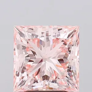 3.73ct PRINCESS Fancy Intense Pink VVS2 Coloured Lab diamond
