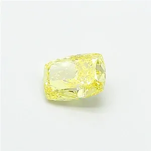 1.01ct CUSHION Fancy Intense Yellow VVS2 Coloured Lab diamond