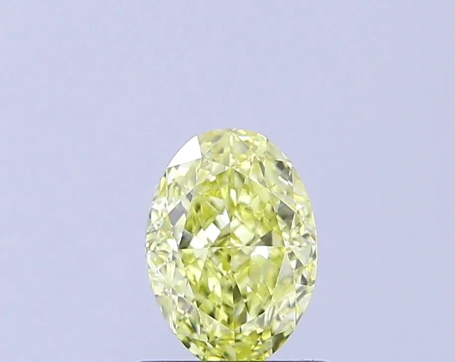1.01ct OVAL Fancy Yellow VVS2 Coloured Lab diamond